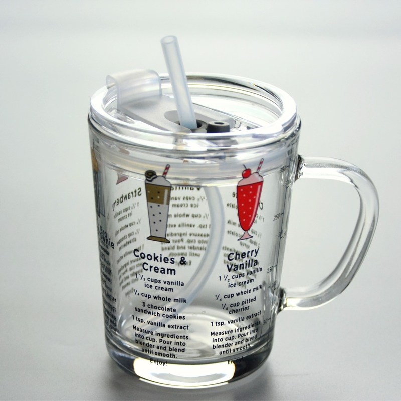 ποιότητας Καρτούν Κρυστάλλινο Κύπελλο Πίτησης με Κάλυμμα και Σιλικατικό Κάλαμο εργοστάσιο