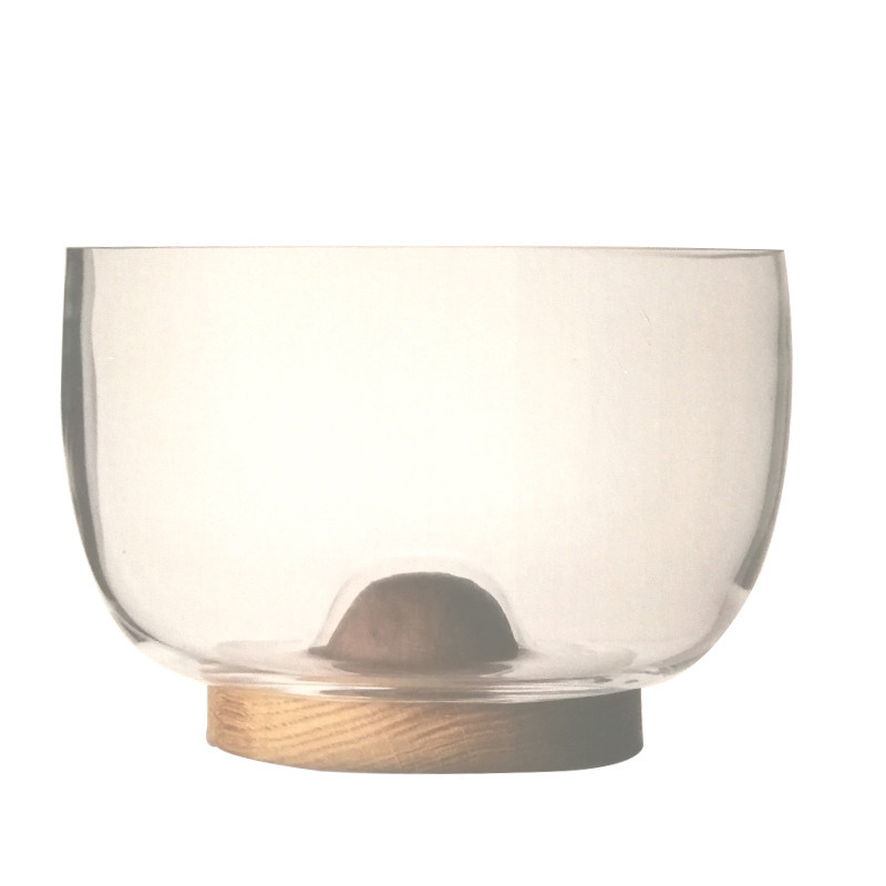 ποιότητας 9 ιντσών Κρυστάλλινη αποθήκευση γυάλινης σαλάτας Κουπί σχεδιασμένο με χειροποίητο κρυστάλλινο γυαλί και στερεό ξύλινο στέλεχος που παρουσιάζει ένα κορυφαίο πάτωμα που βελτιώνει οποιαδήποτε εμπειρία φαγητού εργοστάσιο