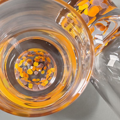 ποιότητας Κρυστάλλινο γυαλί χειροποίητο κονφέτι διακοσμητικό DOF γυαλί Tumbler γυαλιά νερού Μεξικό ροκ γυαλί ποτήρι γάμο πάρτι δώρο κρασί εργοστάσιο