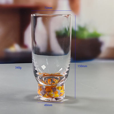 ποιότητας Χειροποίητο σύγχρονο σχεδιασμό πολύχρωμο κοκτέιλ ποτήρια ποτό Custom Confetti ποτό Highball γυαλί εργοστάσιο