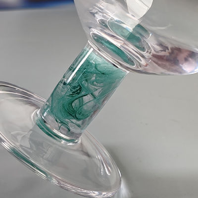 ποιότητας Μεξικάνικο Confetti Design Έλεγκτα Κύπελλα Νερού Luxury Hand Blown Confetti Cocktails Glass Cups Ρομαντικό Λεπτό Κλαδί Κύπελλα κρασιού εργοστάσιο