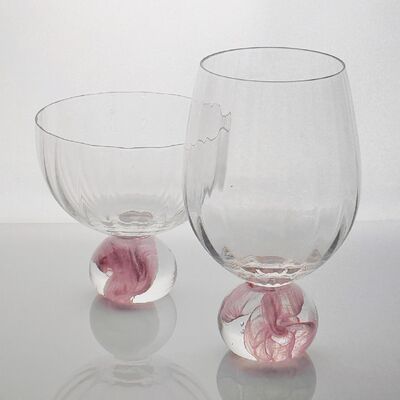 ποιότητας Ανώτατη διαύγεια Ροζ Cloud Crystal Wine Glass Set Σχεδιασμένο για εστιατόρια Μπαρ και εκδηλώσεις γευσιγνωσίας κρασιού Προσφέροντας ανώτερη παρουσίαση εργοστάσιο