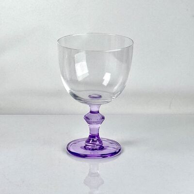 ποιότητας 4‑Pack Vintage Purple Stem Wine Glasses, Assorted Shapes Clear Cup with Decorative Purple Stem, Handblown Glass Goblets for Wedding Party Home Tabletop Decoration εργοστάσιο