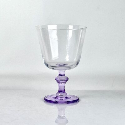 ποιότητας 4‑Pack Vintage Purple Stem Wine Glasses, Assorted Shapes Clear Cup with Decorative Purple Stem, Handblown Glass Goblets for Wedding Party Home Tabletop Decoration εργοστάσιο