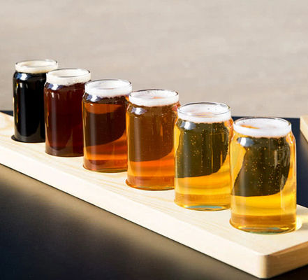 ποιότητας 250ml Προσαρμόστε τα ποτήρια μπύρας με εκτύπωση λογότυπου εργοστάσιο