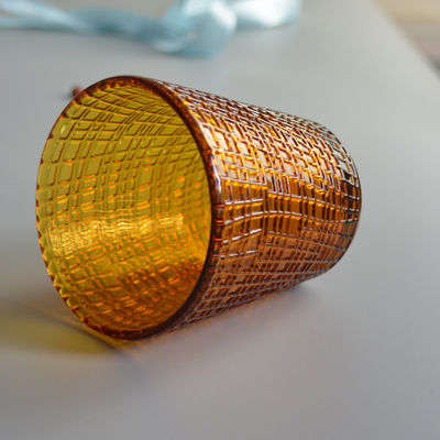 ποιότητας Εμφανισμένο μοτίβο από λευκό λινό στερεό κεχριμπαρένιο γυαλί Κρατήρες φωτισμού τσαγιού εργοστάσιο