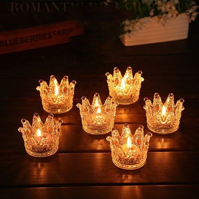 ποιότητας Ρομαντικά Crown Tea Light Μίνι Κεραμίδια, Κεραμίδια για πάρτι εργοστάσιο