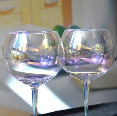 ποιότητας Γίγαντα ουράνιο τόξο χρώμα μπαλόνι σχήμα 23 Oz Κρυστάλλινα ποτήρια κρασιού εργοστάσιο