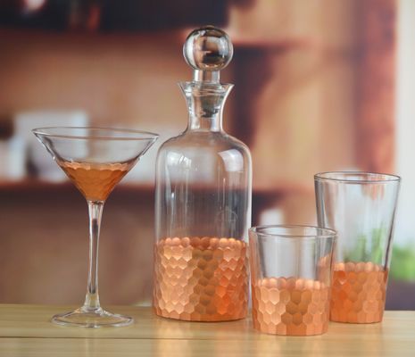 ποιότητας 450 ml Χρυσό Κόμματα Μελισκόνιο Κρυστάλλινο Κύπελλο κρασιού εργοστάσιο