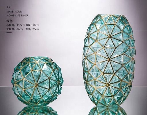 ποιότητας Δημιουργικό χειρογραφικό διακοσμητικό γυάλινο βάζο για γάμο εργοστάσιο