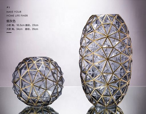 ποιότητας Δημιουργικό χειρογραφικό διακοσμητικό γυάλινο βάζο για γάμο εργοστάσιο