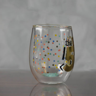 ποιότητας Υψηλό μποροσιλικικό διπλό τοίχωμα χειροποίητο ποτήρι ουίσκι εργοστάσιο