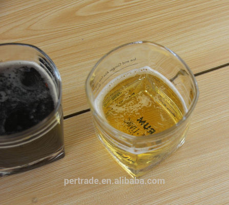 ποιότητας Σετ από 4 τετραγωνικά ποτήρια ουίσκι 240 ml με ντεκάλι εργοστάσιο