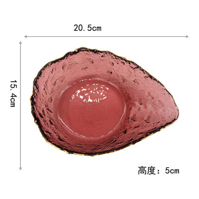 ποιότητας Πλάκες φόρτισης από δημιουργικό χρωματιστό γυαλί με ακανόνιστο σχήμα εργοστάσιο