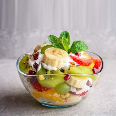 ποιότητας Διαφανές ανθεκτικό κύμα γωνία γυαλί πλακάκια φορτιστή, φρούτο σαλάτα γυάλινο μπολ εργοστάσιο