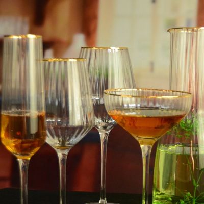 ποιότητας Προσαρμόστε Χρυσό Πέρασμα Οπτικές Λωρίδες Κρυστάλλινα Γυαλιά Cocktail εργοστάσιο