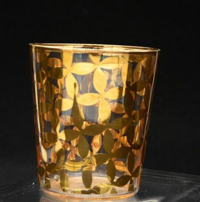 ποιότητας Χρυσή εκτύπωση High End Stemless Wine Glass Tumbler, Κρυστάλλινα Highball Glass εργοστάσιο