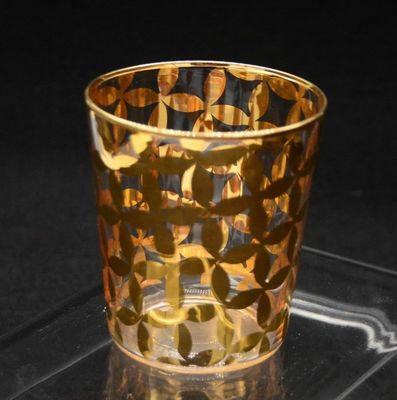 ποιότητας Χρυσή εκτύπωση High End Stemless Wine Glass Tumbler, Κρυστάλλινα Highball Glass εργοστάσιο