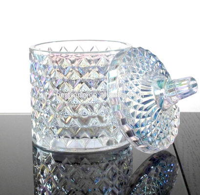 ποιότητας Γυάλινα δοχεία αποθήκευσης με κάλυμμα για κερί εργοστάσιο