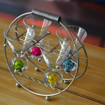 ποιότητας Χειροποίητο 6 χρώματα μπάλα κάτω μοναδικό Shot Glass Set εργοστάσιο