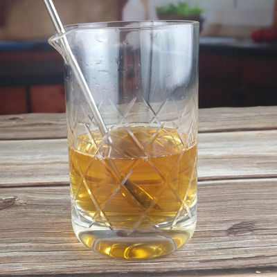 ποιότητας 550 ml Κρυστάλλινο Χωρίς Σύνδεση Κοκτέιλ Μείγμα Γυαλί Με Χειροκόπηση εργοστάσιο