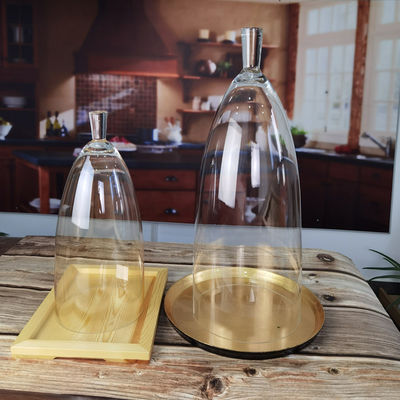 ποιότητας Διαφανές χωρίς μόλυβδο 21 ιντσών γυάλινος θόλος Cloche εργοστάσιο