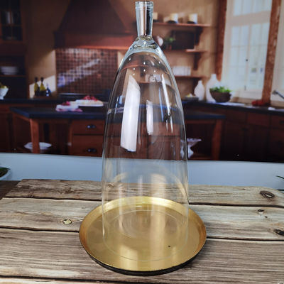 ποιότητας Διαφανές χωρίς μόλυβδο 21 ιντσών γυάλινος θόλος Cloche εργοστάσιο