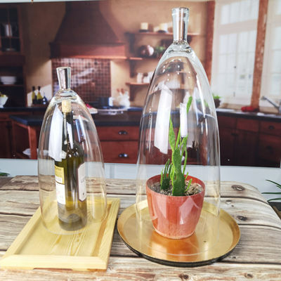 ποιότητας Διαφανές χωρίς μόλυβδο 21 ιντσών γυάλινος θόλος Cloche εργοστάσιο